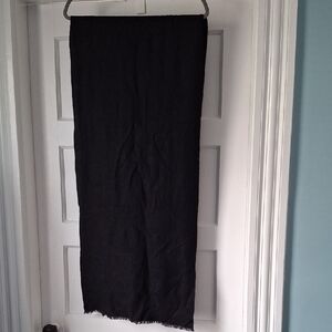 Blk Handwoven Cashmere/ Silk Classic  Lightweight Women's Scarf